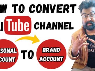 How To Move YouTube Channel Personal to a Brand Channel in 2024 | youtube brand account vs personal