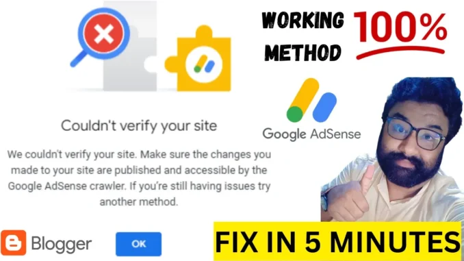 How to fix Couldn't verify your site on blogger website - google adsense Error - Ads.txt