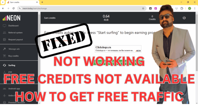 Neon Today Not Working problem fixed - Free credits